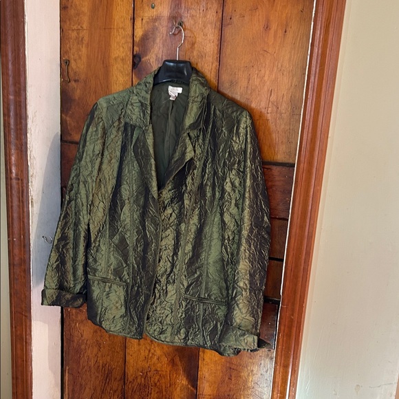 Chico's Jackets & Blazers - Chico's Green Textured Blazer